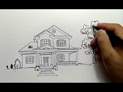 Detail Gambar Rumah Pakai Pensil Nomer 9