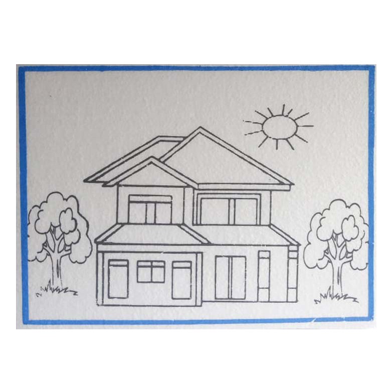 Gambar Rumah Pake Pensil 57+ Koleksi Gambar