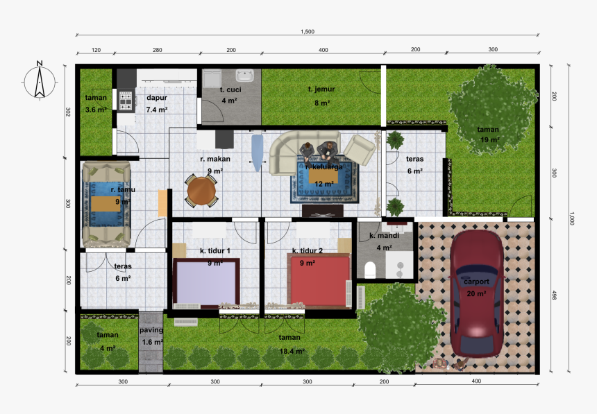 Detail Gambar Rumah Sederhana 2 Kamar Tidur Nomer 51