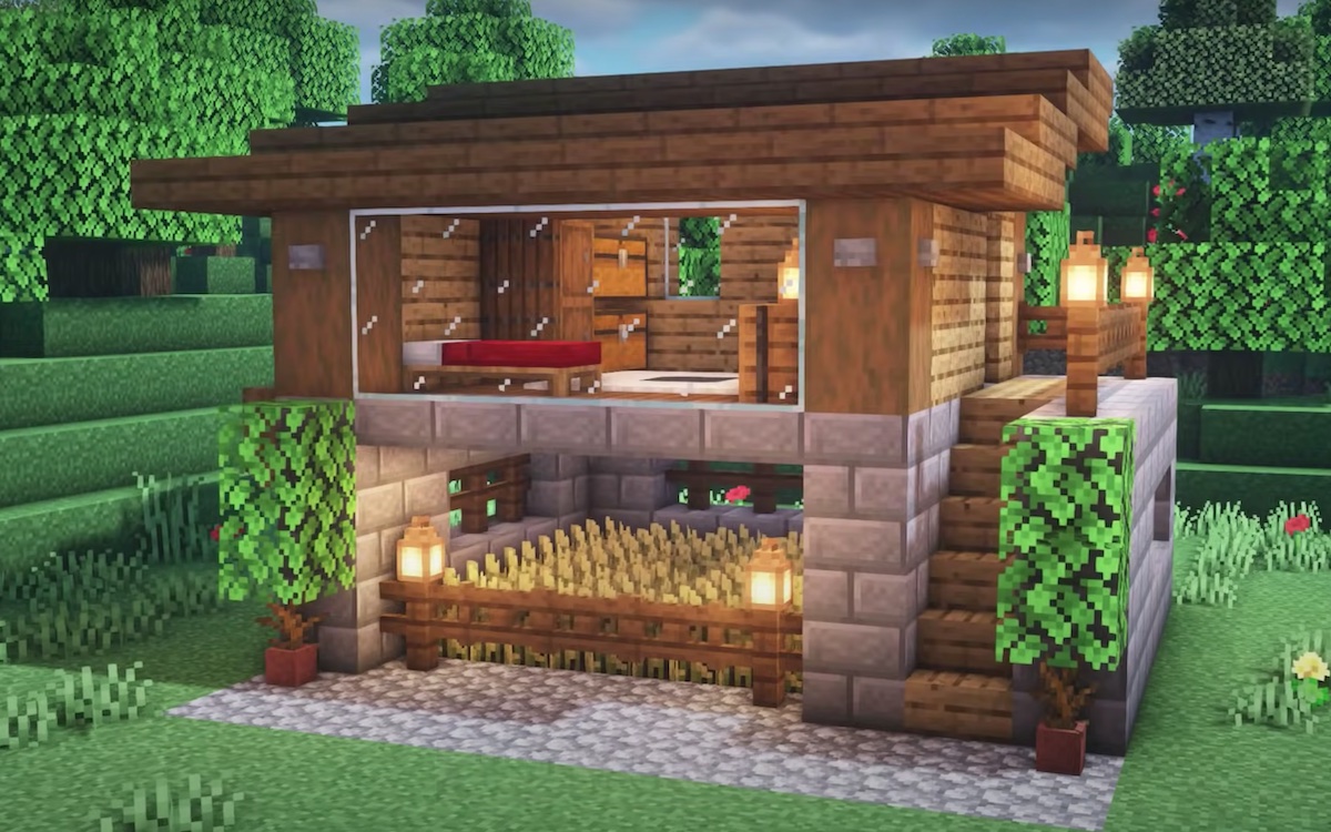 Detail Gambar Rumah Sederhana Di Minecraft Nomer 4