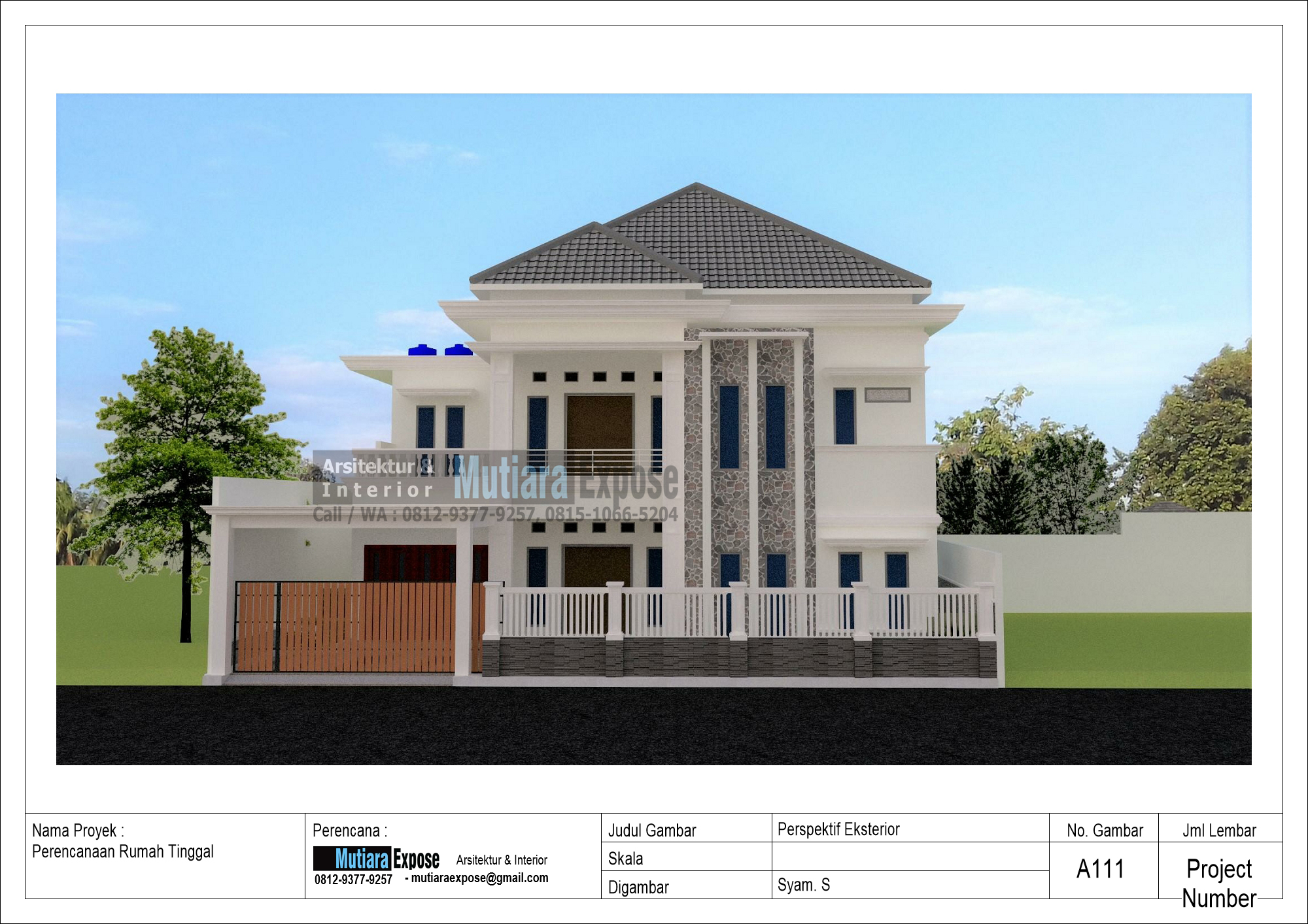 Detail Gambar Rumah Semi Klasik Nomer 10