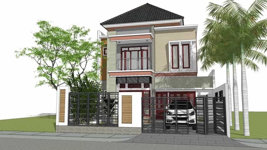 Detail Gambar Rumah Sketchup Nomer 30