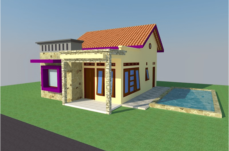 Detail Gambar Rumah Sketchup Nomer 48