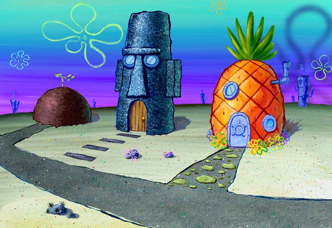 Detail Gambar Rumah Spongebob Nomer 6