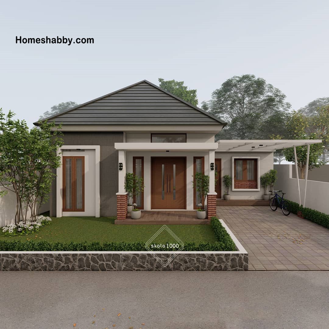 Detail Gambar Rumah Teras Depan Dan Samping Nomer 5