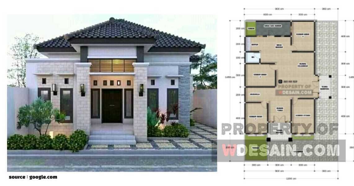 Detail Gambar Rumah Teras Samping Dan Depan Nomer 3