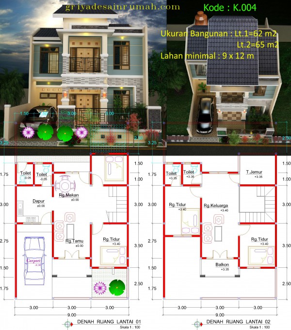 Detail Gambar Rumah Tingkat 2 Minimalis Nomer 51