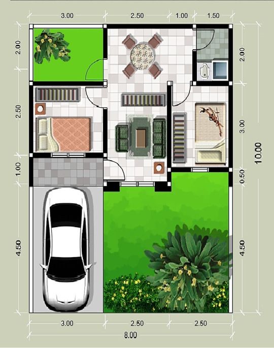 Detail Gambar Rumah Tipe 21 Nomer 34