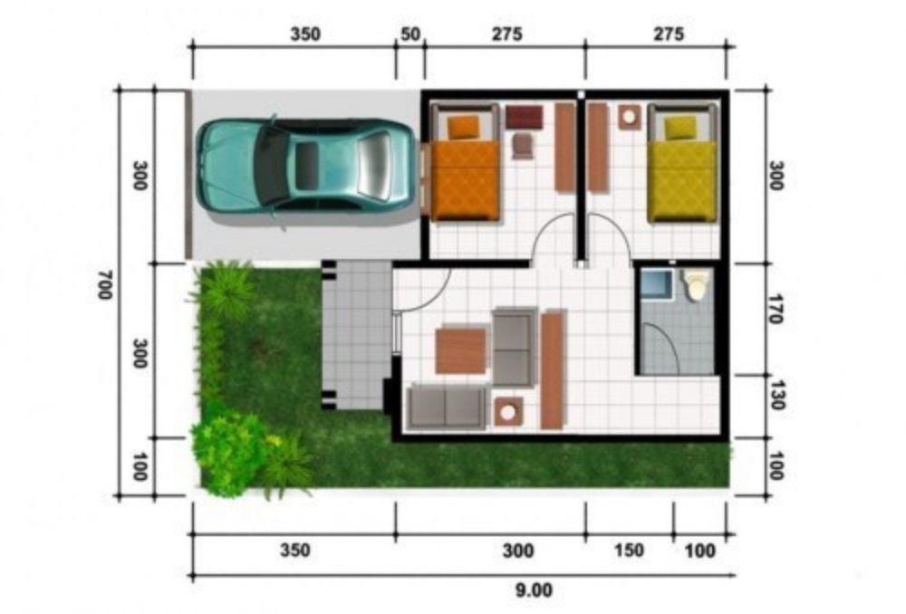 Detail Gambar Rumah Tipe 21 Nomer 10