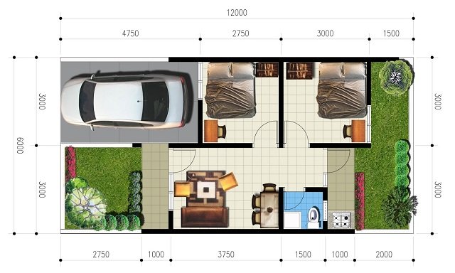 Gambar Rumah Tipe 27 - KibrisPDR