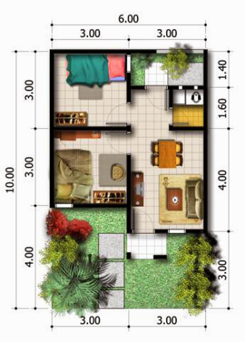 Detail Gambar Rumah Tipe 32 Nomer 9