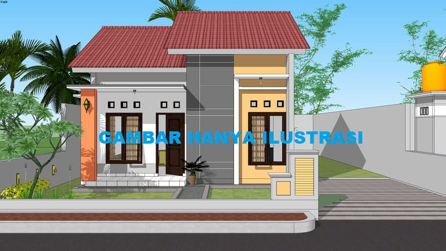 Detail Gambar Rumah Tipe 36 Gambar Jalan Sketch Up 3d Nomer 13