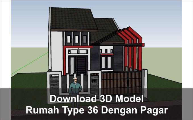 Detail Gambar Rumah Tipe 36 Latar Jalan 3d Nomer 3