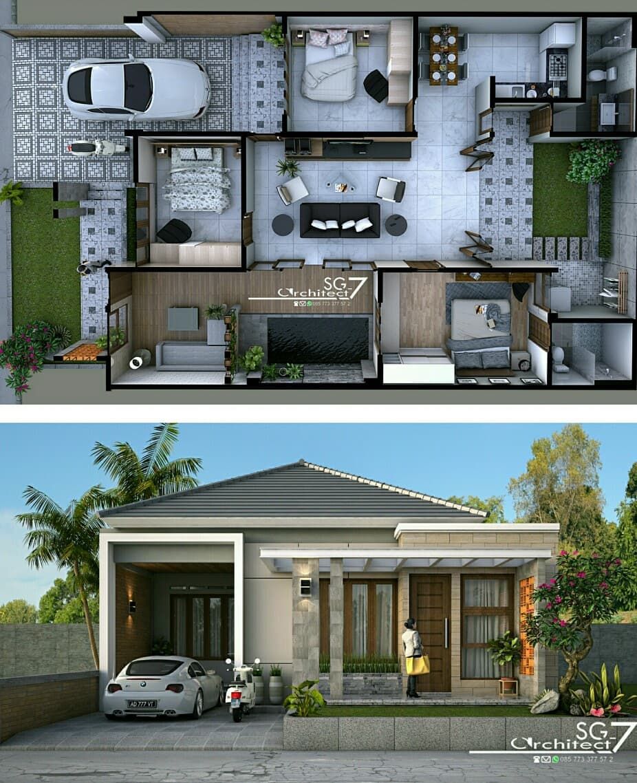 Detail Gambar Rumah Tipe 36 Latar Perumahan 3d Nomer 32