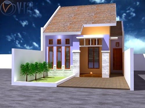 Detail Gambar Rumah Tipe 36 Latar Pohon 3d Nomer 5