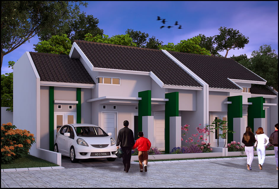 Detail Gambar Rumah Tipe 36 Latar Pohon 3d Nomer 7