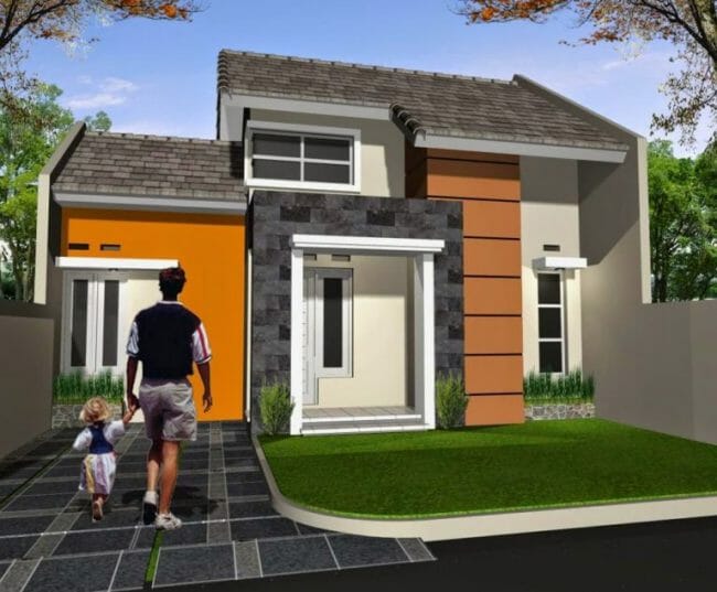 Detail Gambar Rumah Tipe 36 Latar Taman 3d Nomer 49