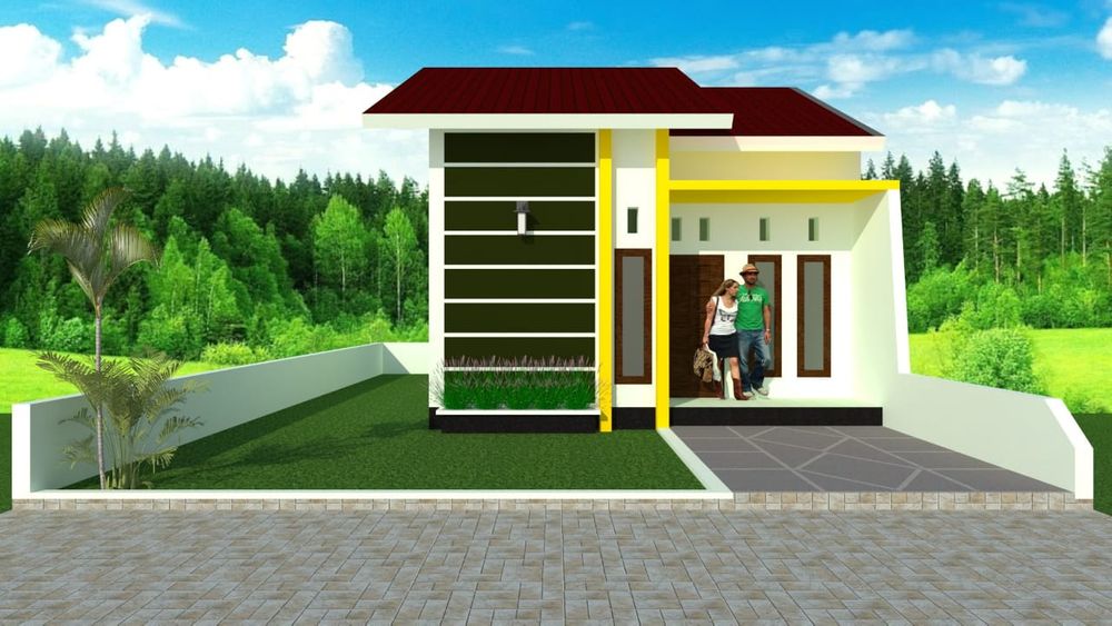 Detail Gambar Rumah Tipe 36 Rumput Animasi Nomer 25