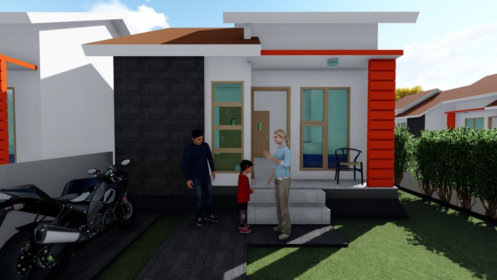 Detail Gambar Rumah Tipe 36 Rumput Animasi Nomer 26