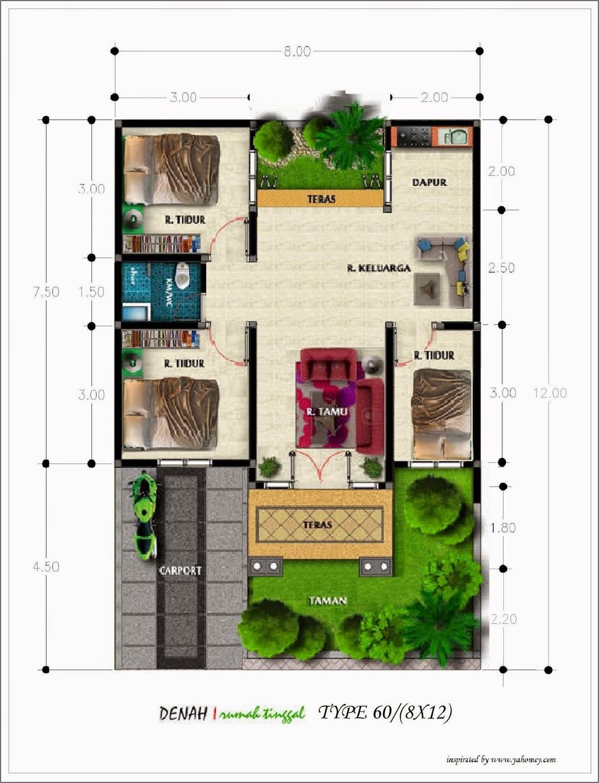 Detail Gambar Rumah Type 54 Nomer 42