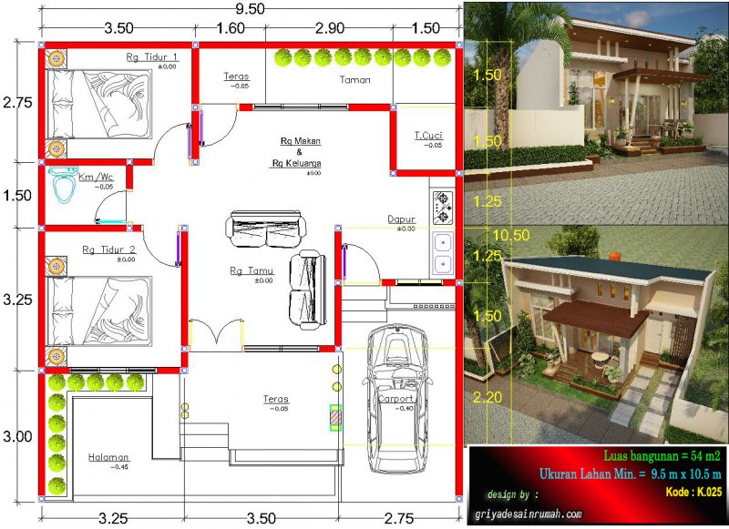 Detail Gambar Rumah Type 54 Nomer 50