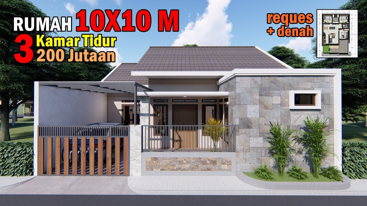 Gambar Rumah Ukuran 10x10 - KibrisPDR