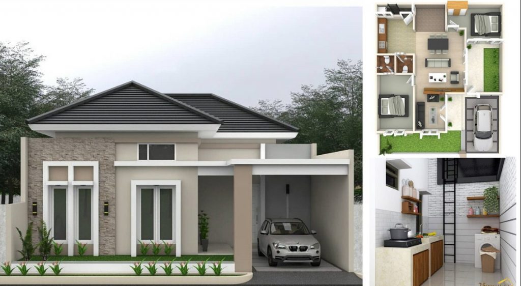 Detail Gambar Rumah Ukuran 10x10 Nomer 21