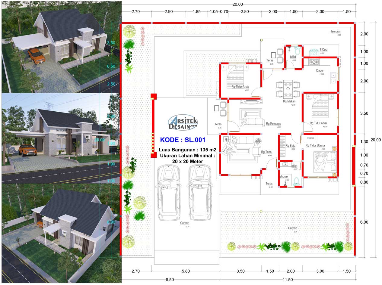 Detail Gambar Rumah Ukuran 10x10 Nomer 49