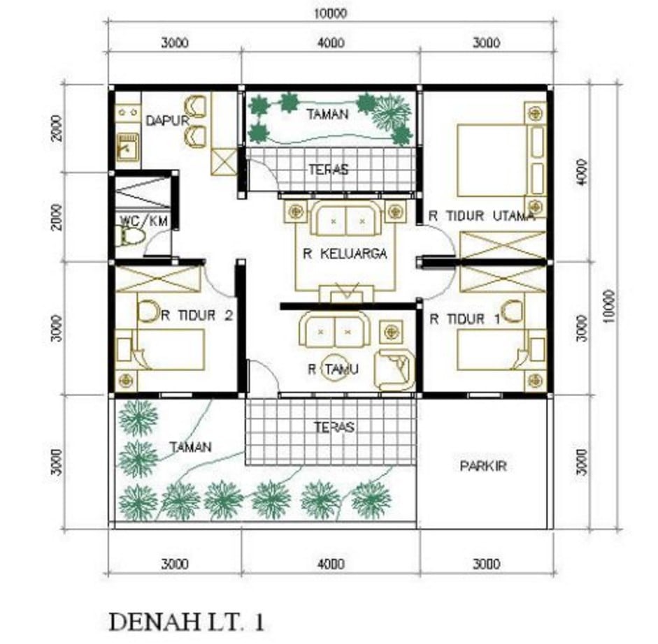 Detail Gambar Rumah Ukuran 4x5 Nomer 20