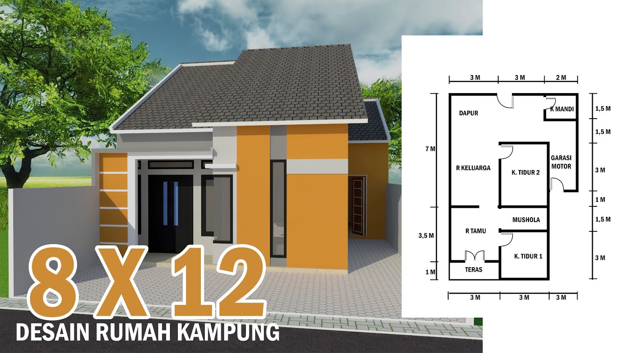 Detail Gambar Rumah Ukuran 5 Kali 12 Nomer 33