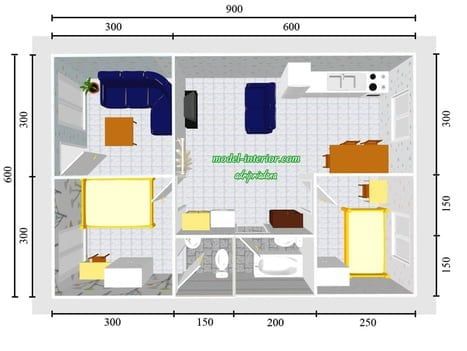 Detail Gambar Rumah Ukuran 6 X 9 Nomer 24