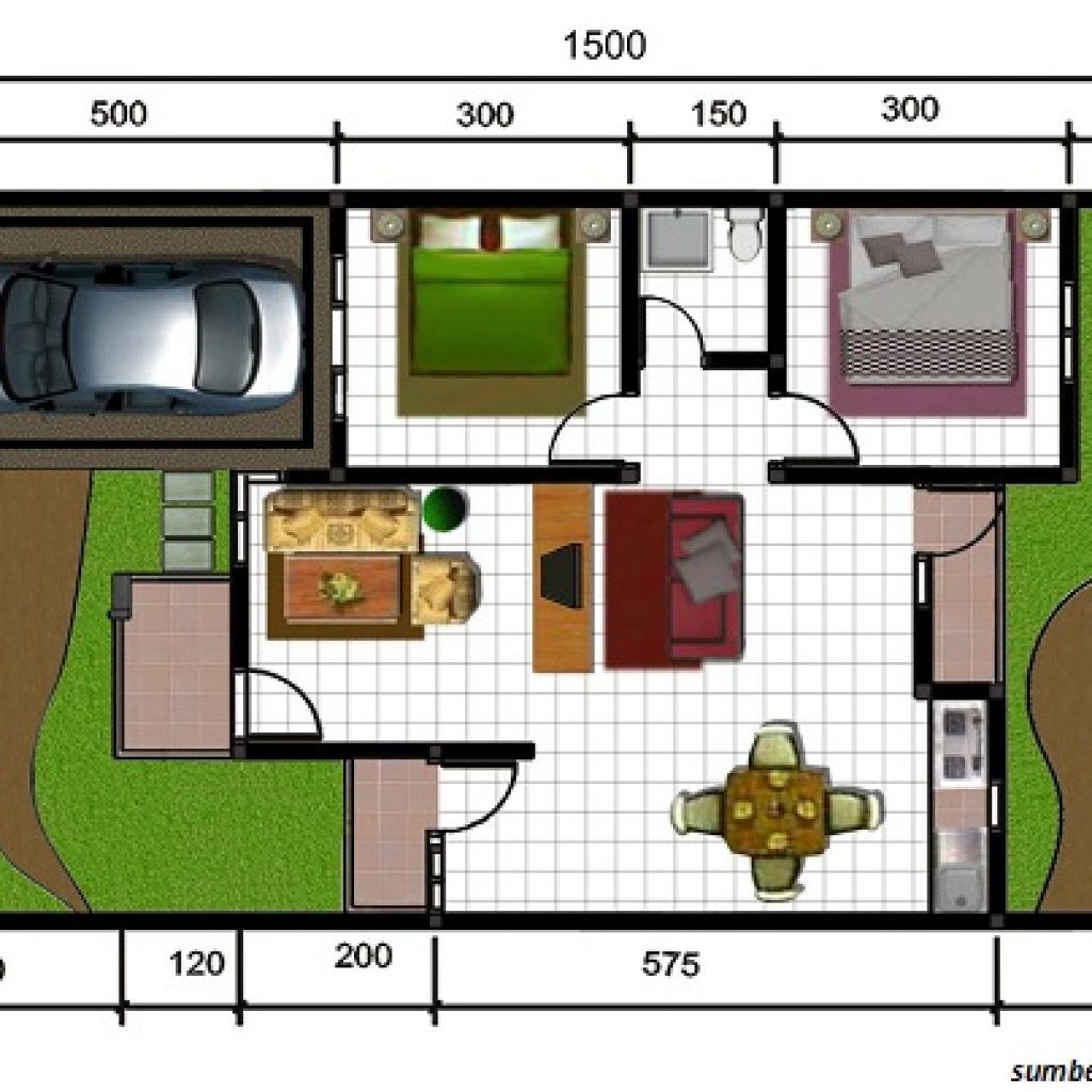 Detail Gambar Rumah Ukuran 6x10 Nomer 29