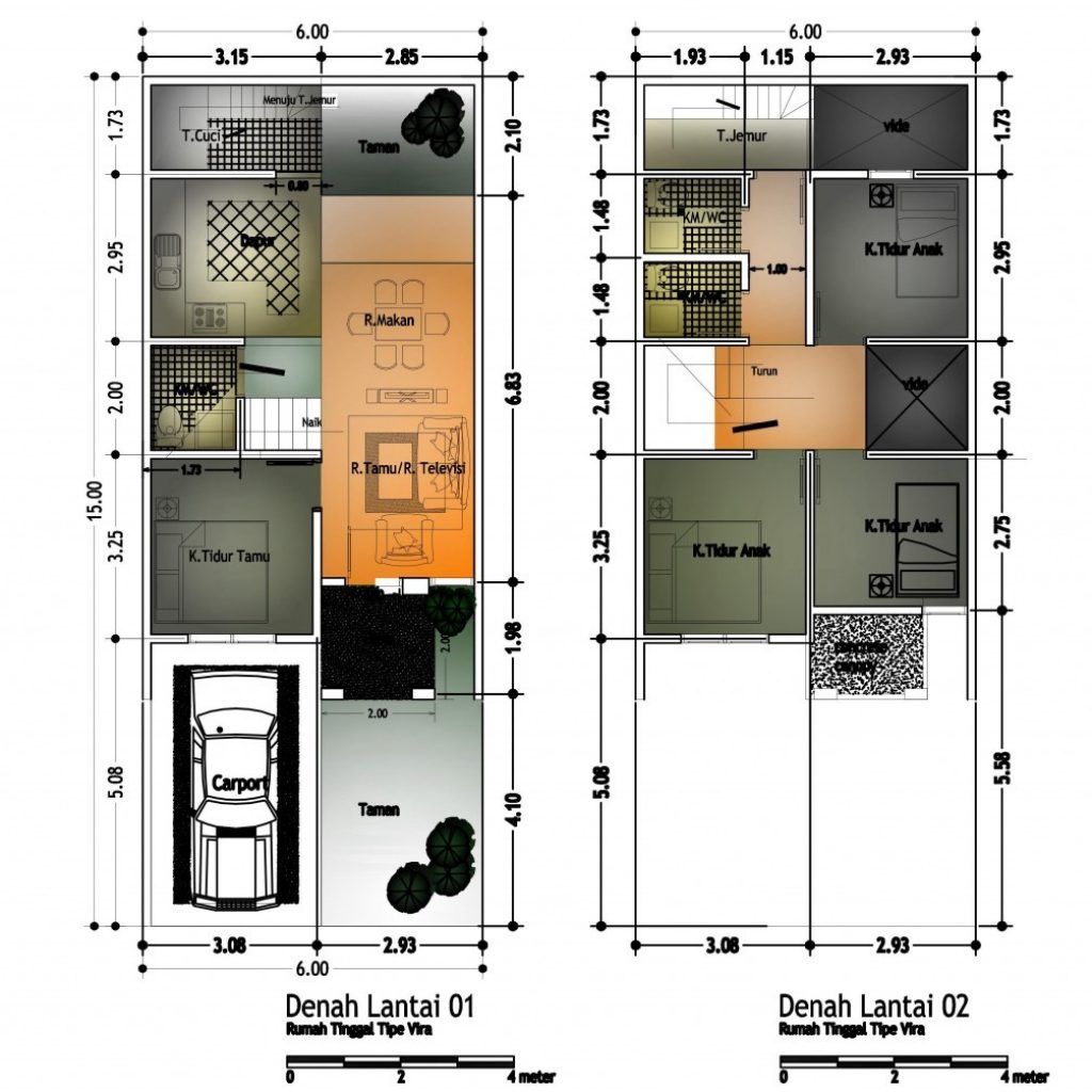 Detail Gambar Rumah Ukuran 6x10 Nomer 49