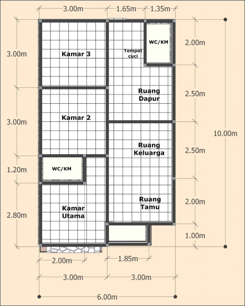 Detail Gambar Rumah Ukuran 6x10 Nomer 10