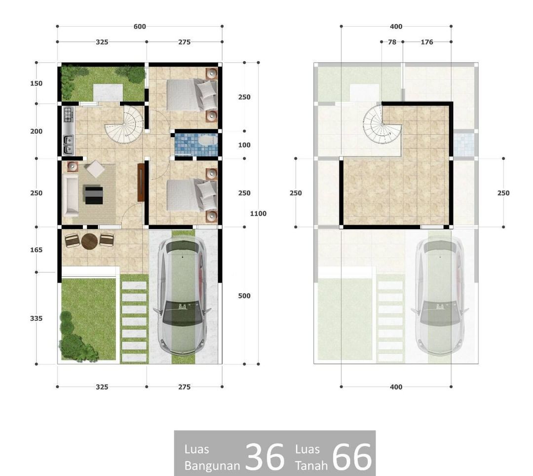 Detail Gambar Rumah Ukuran 6x11 Nomer 30