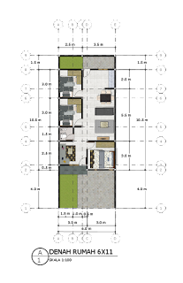 Detail Gambar Rumah Ukuran 6x11 Nomer 48