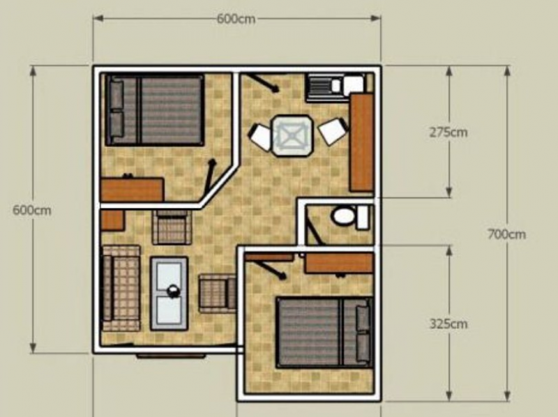 Detail Gambar Rumah Ukuran 6x6 M Nomer 14