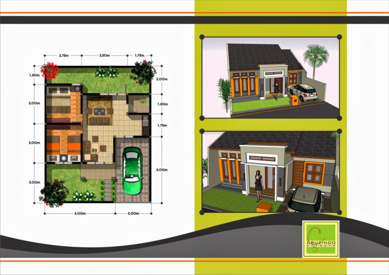 Detail Gambar Rumah Ukuran 6x8 Nomer 32