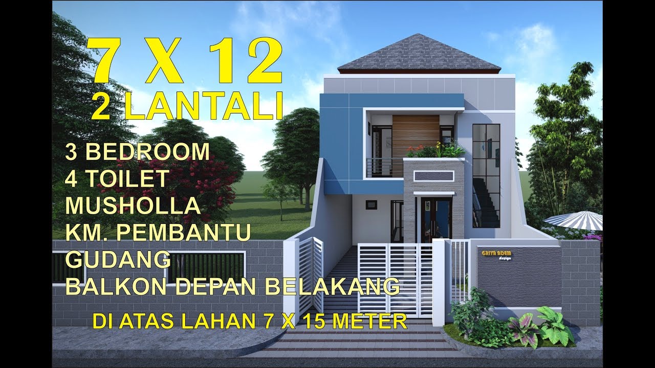 Detail Gambar Rumah Ukuran 7x12 Nomer 39