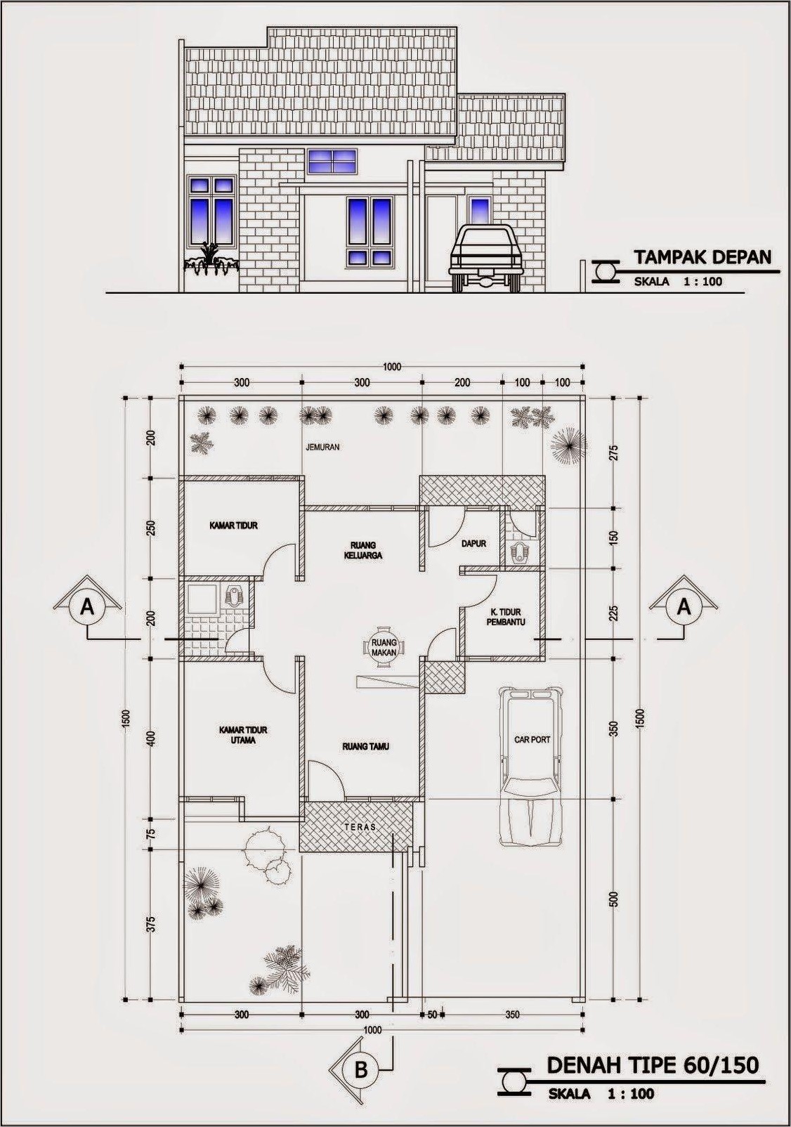 Detail Gambar Rumah Ukuran 7x12 Nomer 40