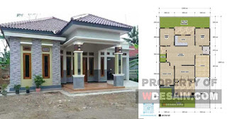 Detail Gambar Rumah Ukuran 9 X 12 Dengan 2 Pendopo Nomer 17