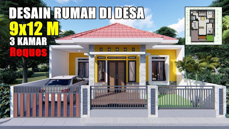 Detail Gambar Rumah Ukuran 9 X 12 Dengan 2 Pendopo Nomer 8