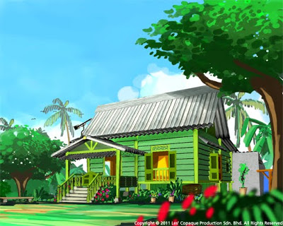 Detail Gambar Rumah Upin Dan Ipin Nomer 17