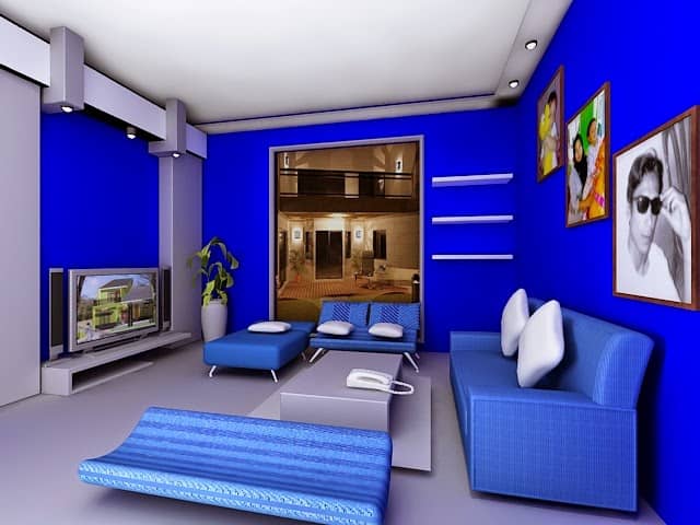 Detail Gambar Rumah Warna Biru Nomer 35