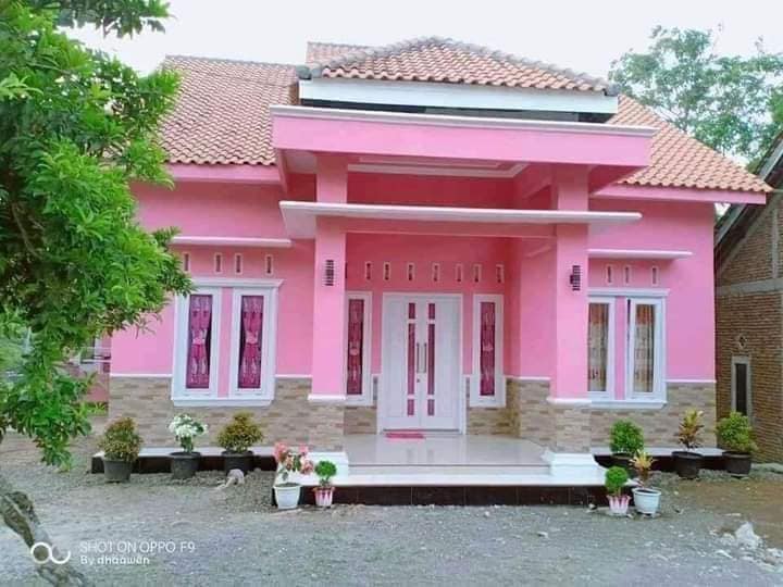 Detail Gambar Rumah Warna Pink Putih Nomer 20
