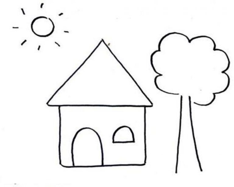 Gambar Rumah Yang Belum Di Warnai 56+ Koleksi Gambar