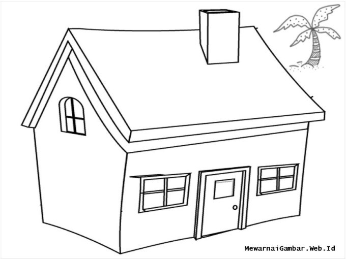 Gambar Rumah Yang Belum Diwarnai 54+ Koleksi Gambar