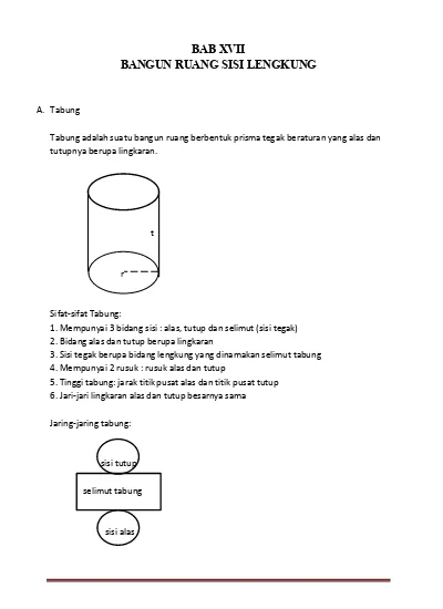 Detail Gambar Rusuk Tabung Nomer 46