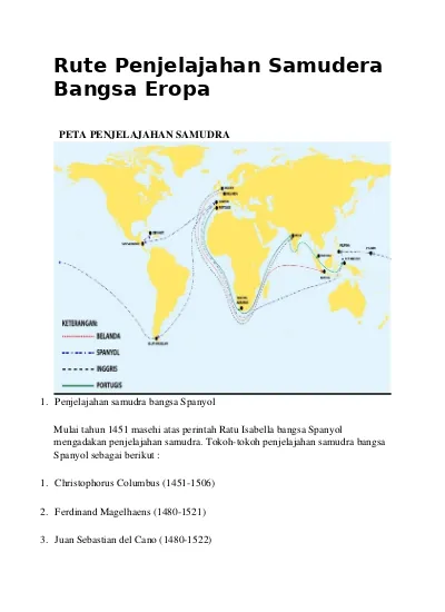 Detail Gambar Rute Perjalanan Spanyol Ke Indonesia Nomer 36