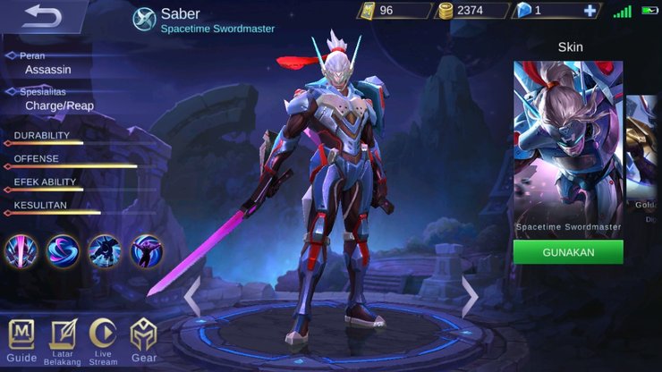 Detail Gambar Saber Mobile Legends Nomer 47